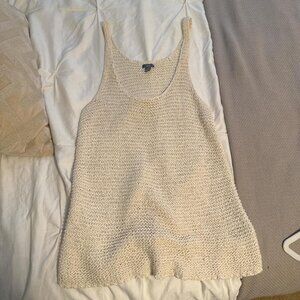 Aerie Women's Cream and White Vest